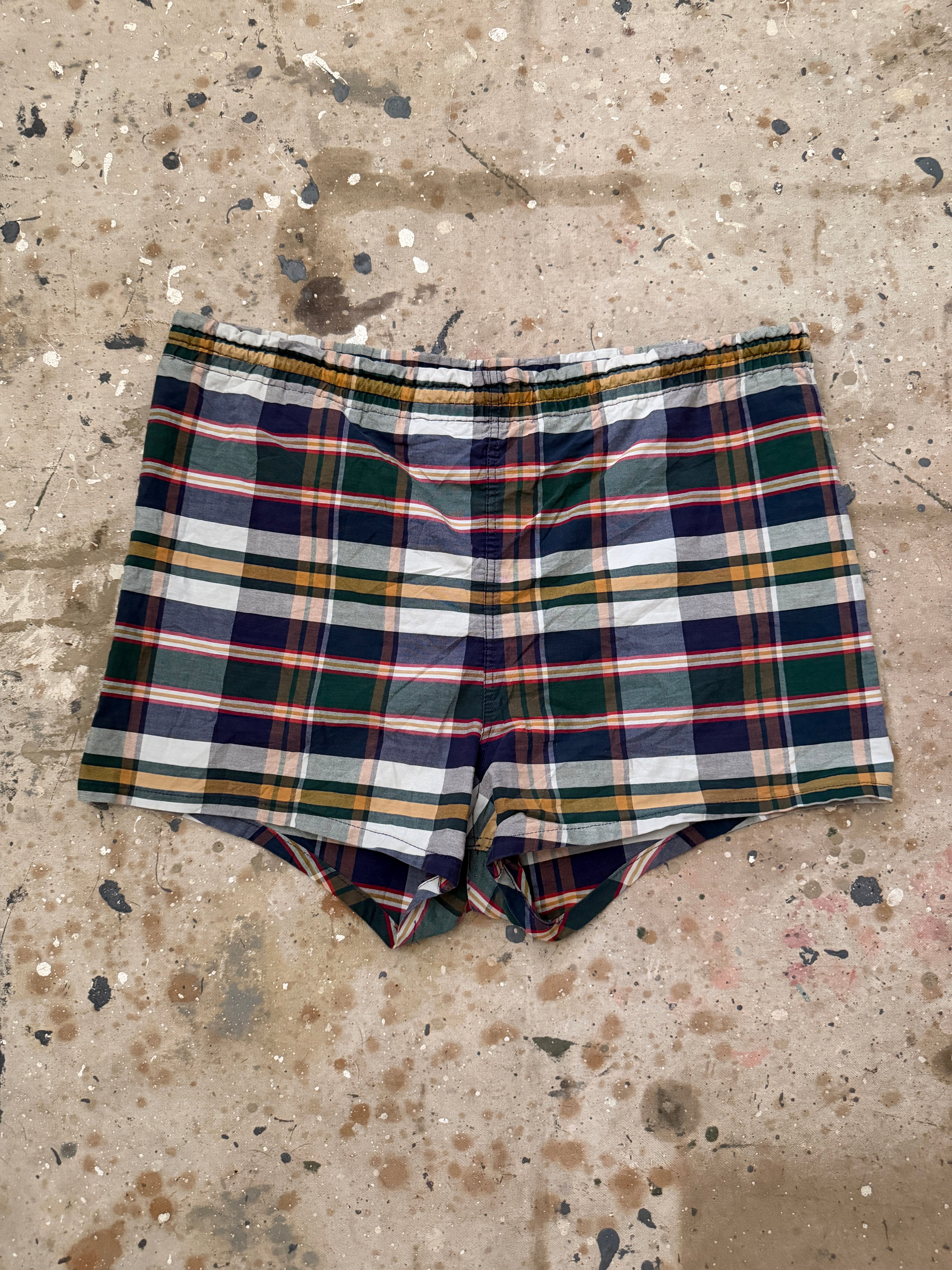 Madras Print Sun Shorts