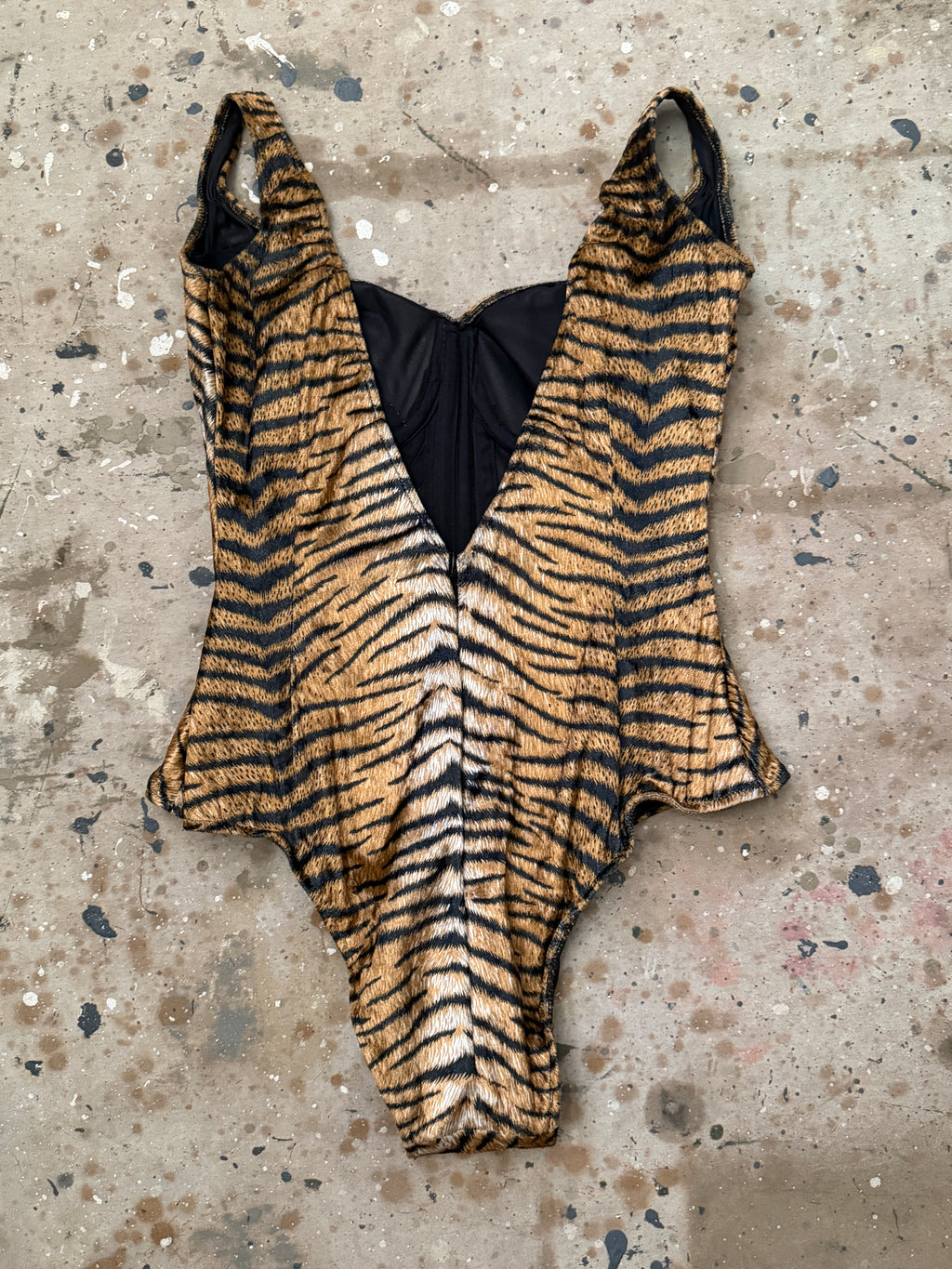Tiger Striped Bodysuit