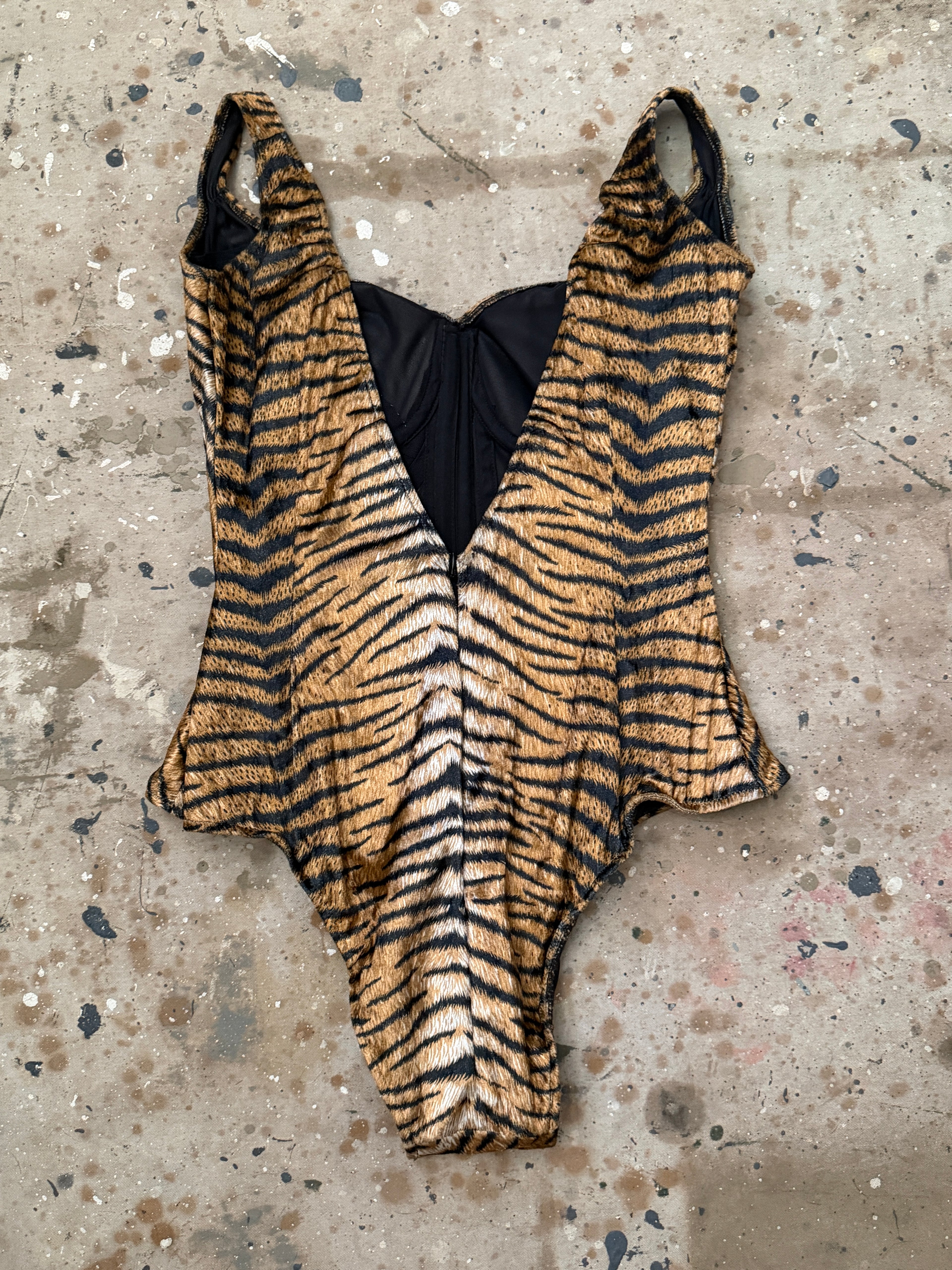 Tiger Striped Bodysuit