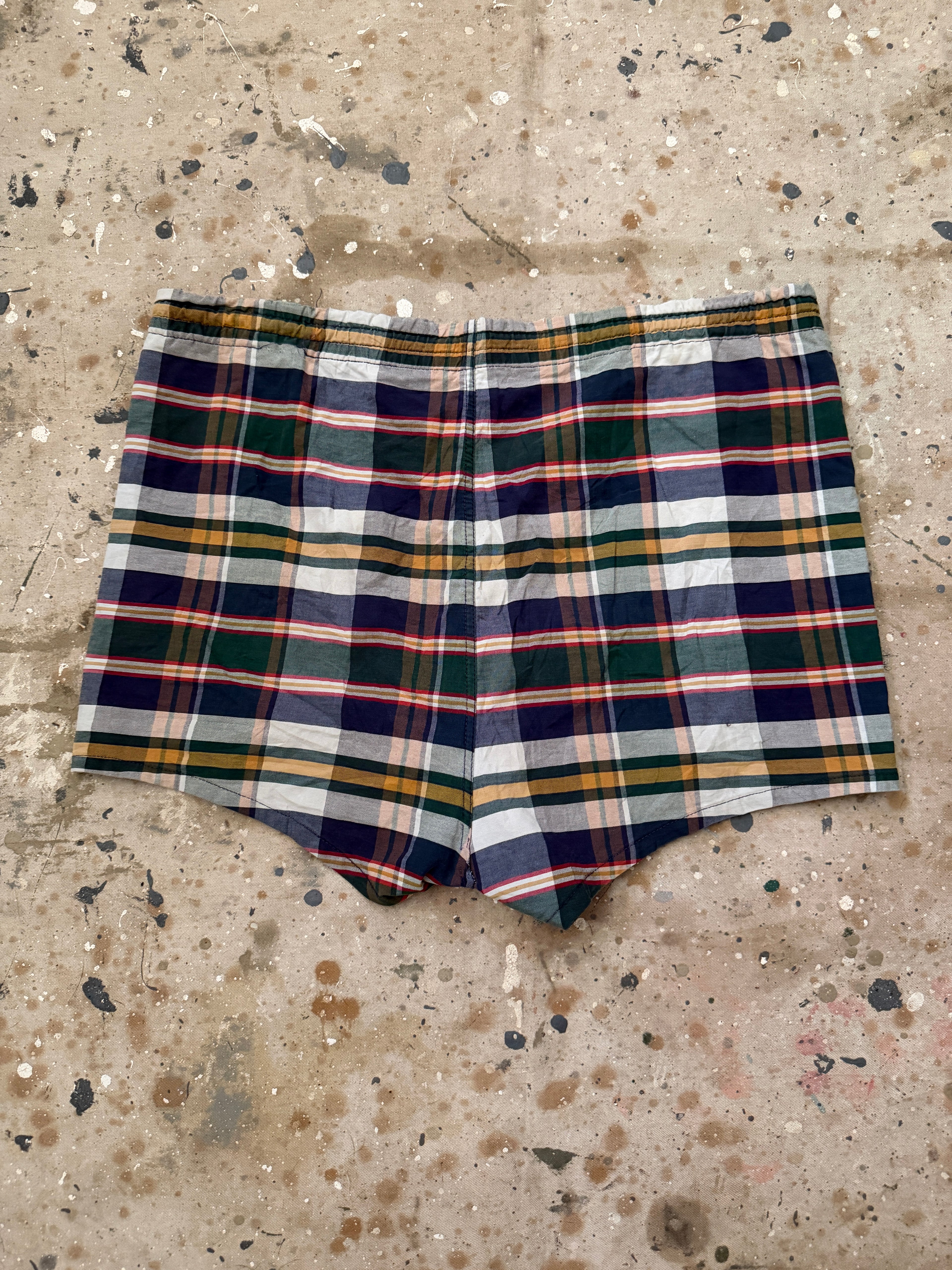 Madras Print Sun Shorts