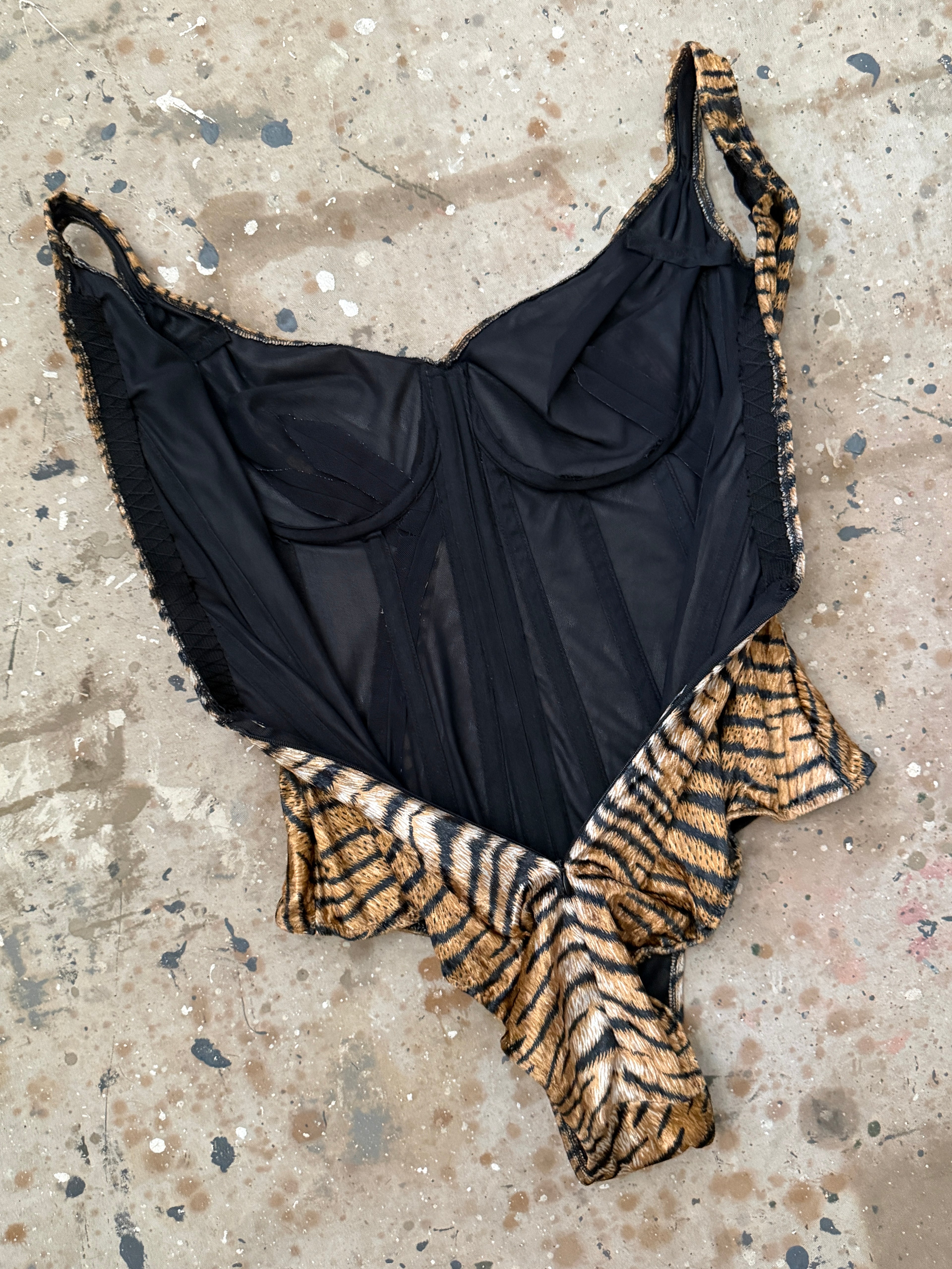 Tiger Striped Bodysuit