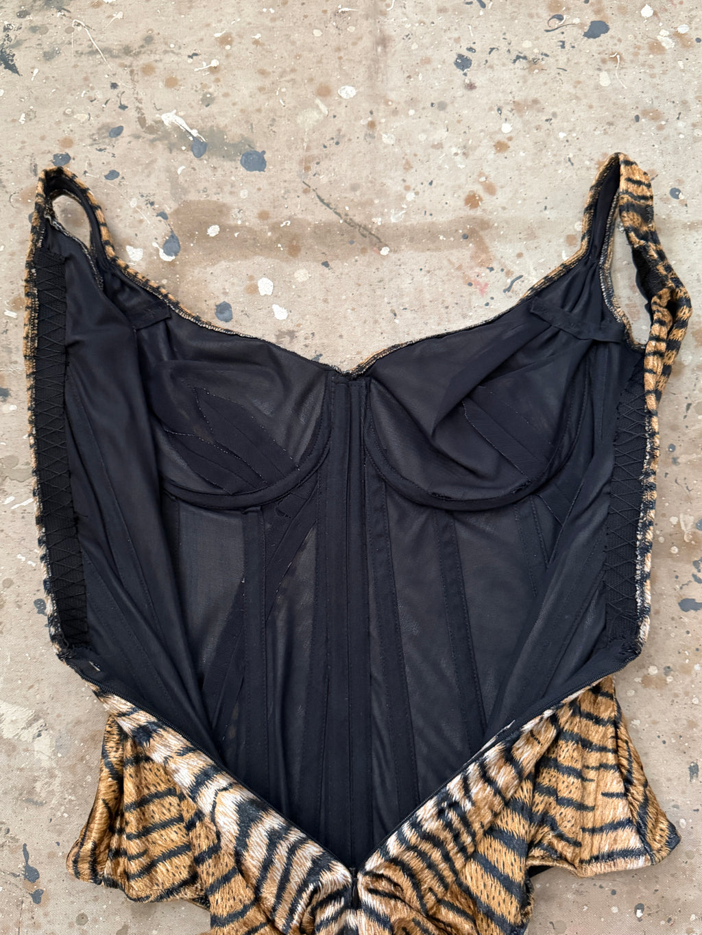 Tiger Striped Bodysuit