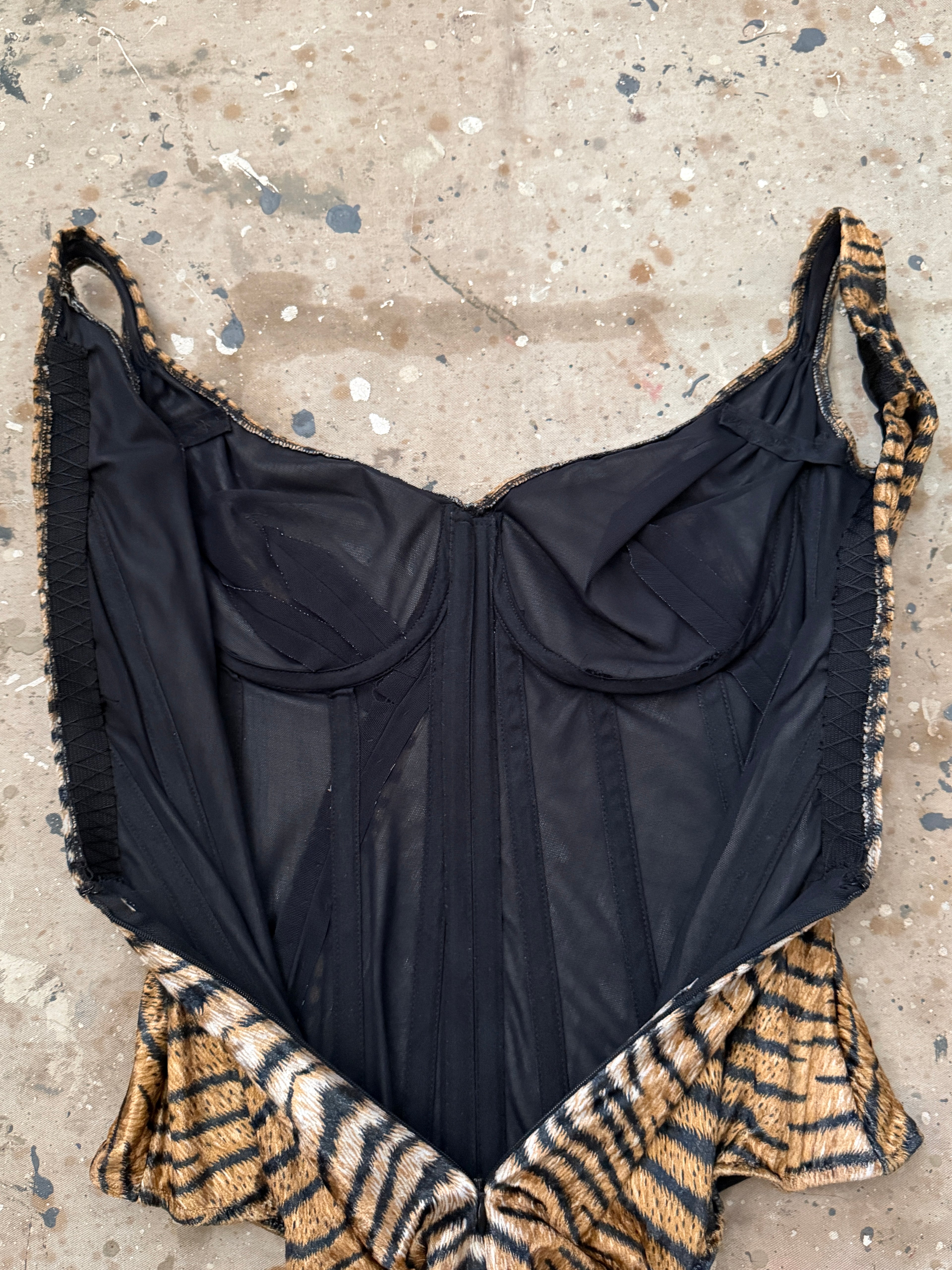 Tiger Striped Bodysuit